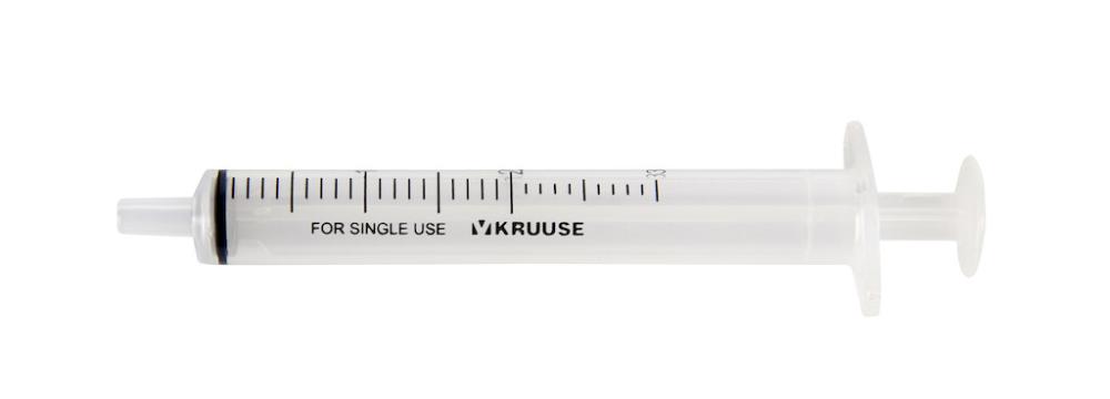 KRUUSE Seringue à usage unique 3ml Luer, centré, 3-parties, 100 pces KRUUSE Seringue à usage unique 3ml Luer, centré, 3-parties, 100 pces