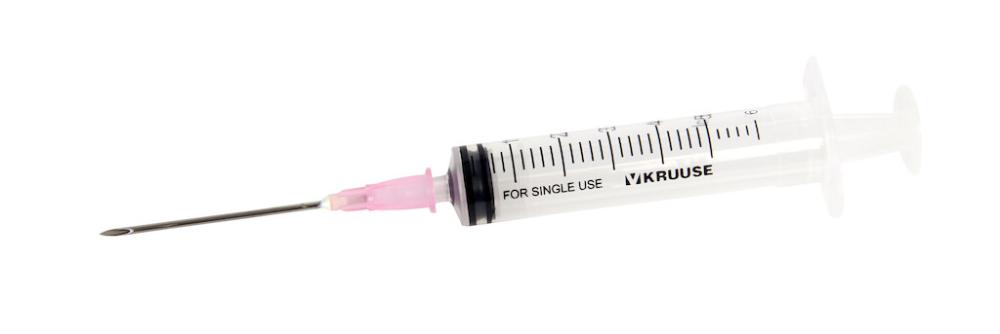 KRUUSE 3-Komp.-Spritze 5ml 18G, 1.2x40mm, 100 Stk. KRUUSE 3-Komp.-Spritze 5ml 18G, 1.2x40mm, 100 Stk.