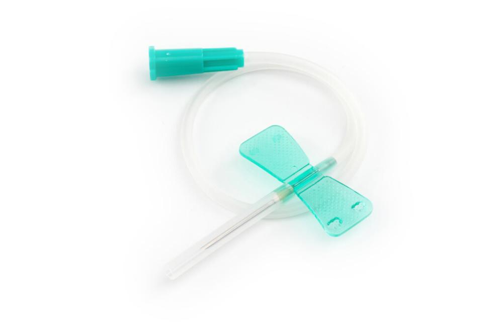 KRUUSE Butterfly-Nadel, 21G Türkies, 1.9cm, 100 Stk