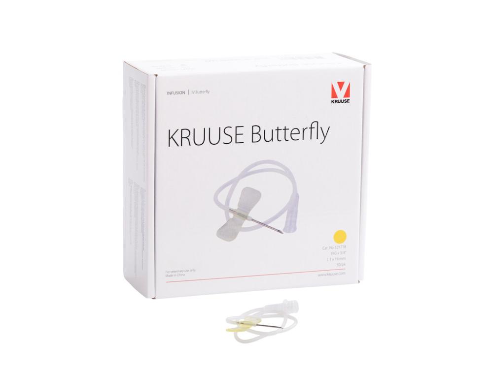 KRUUSE Butterfly 19G jaune 50 pces