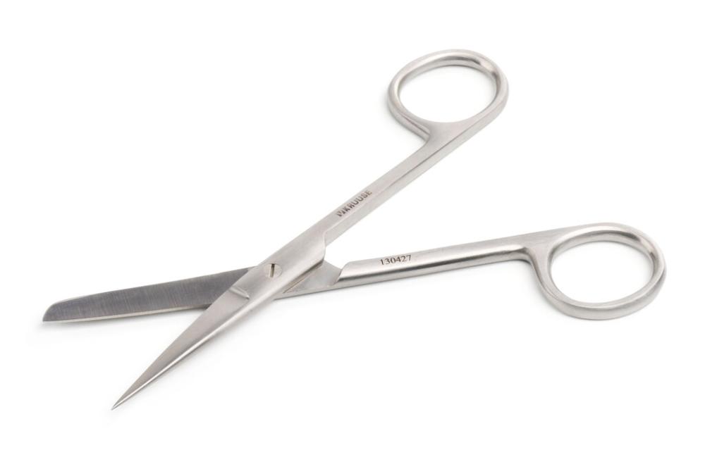 KRUUSE chirurgische Schere sp/st, gerade, 13cm KRUUSE chirurgische Schere sp/st, gerade, 13cm