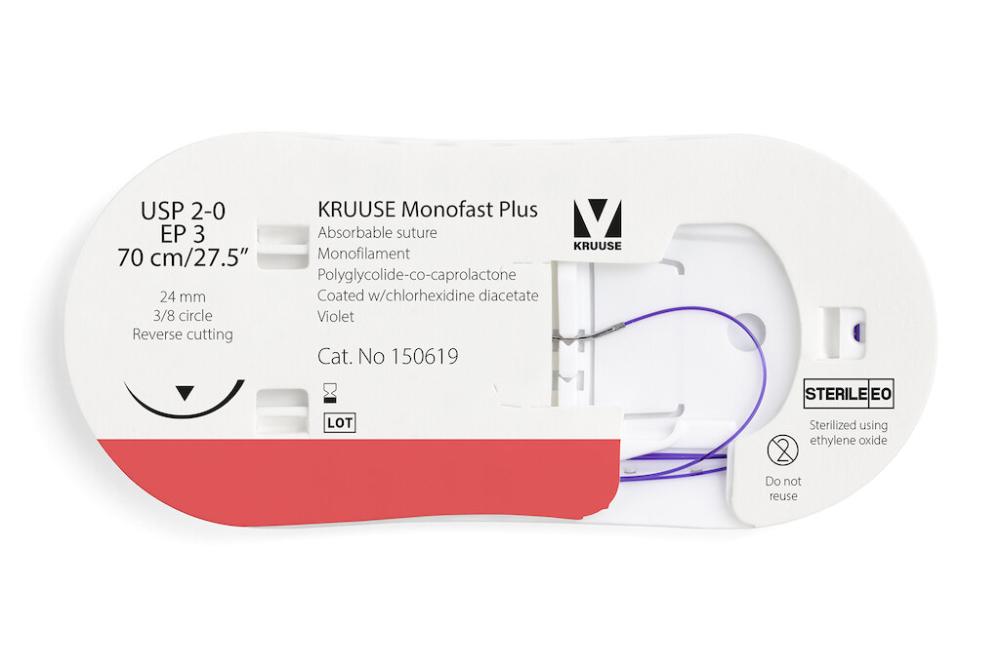 KR Monofast Plus USP 2-0,70cm 24 mm, 3/8 K, RC, 12 Stk