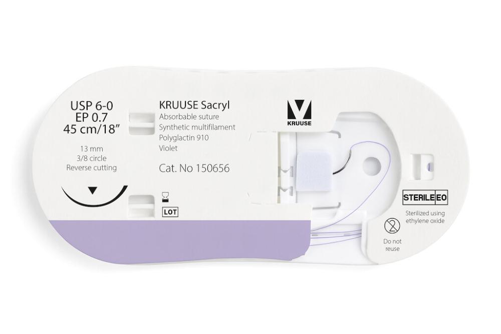 KR Sacryl, UPS 6-0,45 cm 13 mm 3/8 K, RC, 12 Stk