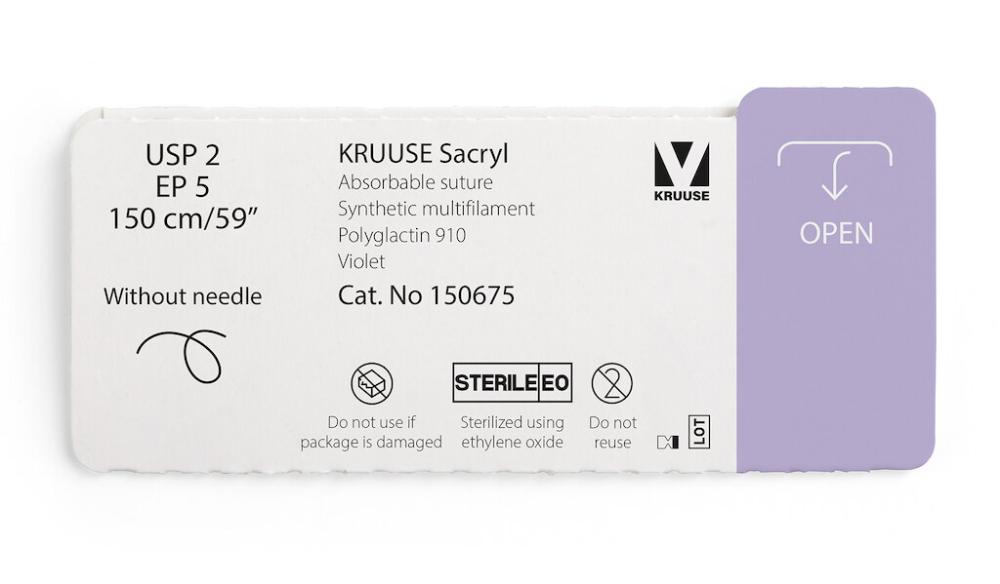 KR Sacryl,USP 2,150cm ohne Nadel, 12 Stk