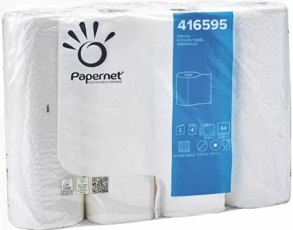 serviettes de laboratoire 2 couches, pack à 4 rouleaux