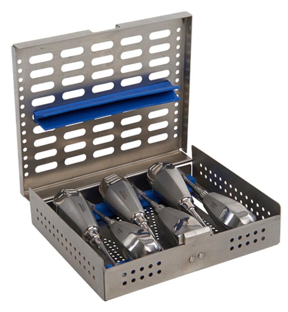 KRUUSE Serrated Luxator Set 1-6 mm stubby handle KRUUSE Serrated Luxator Set 1-6 mm stubby handle