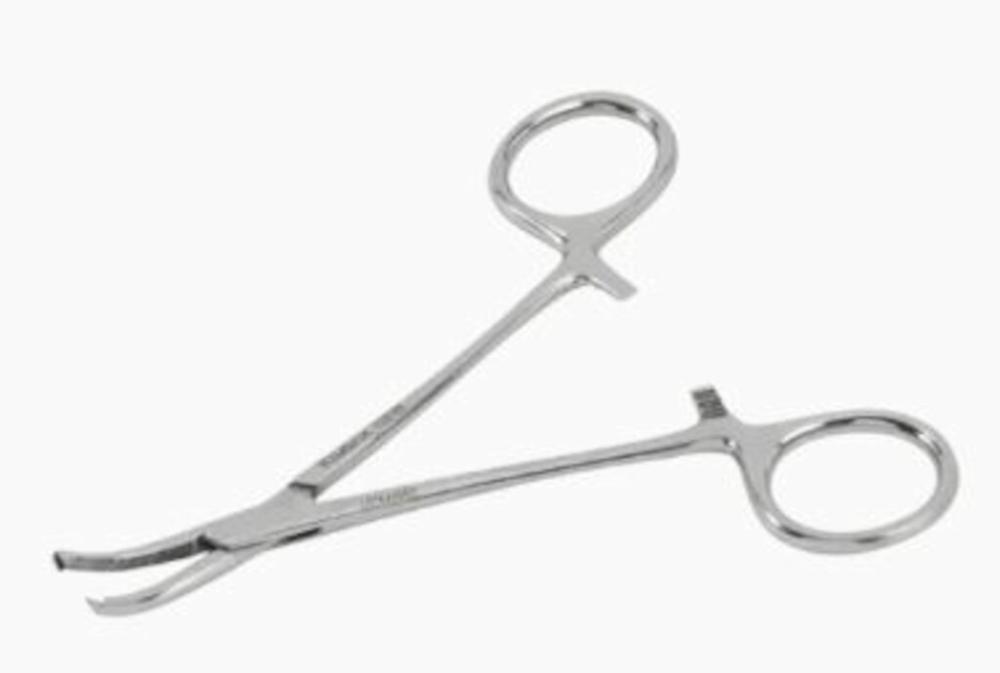 VI Halstead Mosquito Forceps curved 12.5 cm 1/2 teeth