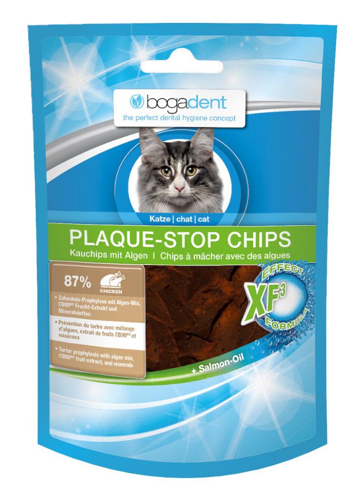 bogadent Plaque-Stop Chips poulet, chat 50g